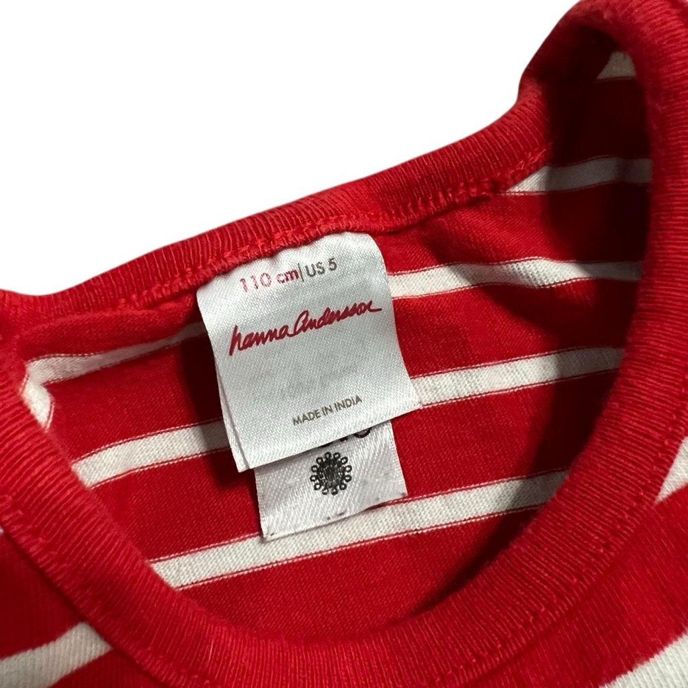 Hanna Andersson Sz 110 (5) Gingerbread Village Christmas Holiday Mixie Dress - Picture 6 of 7